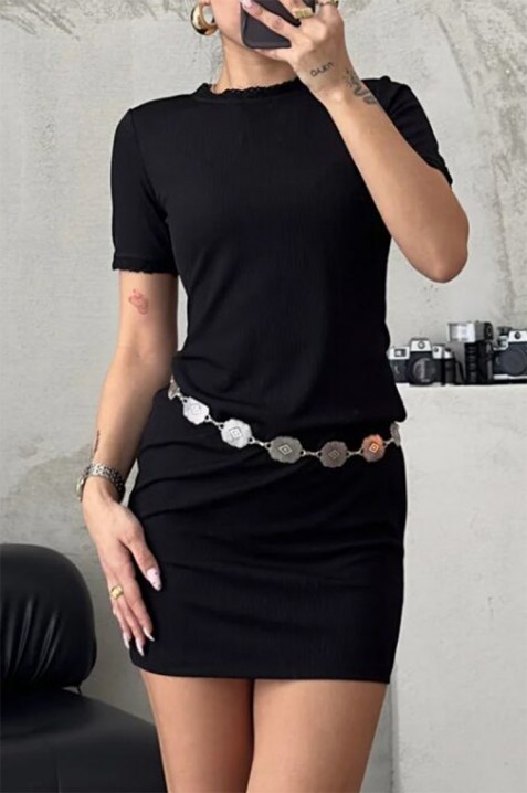 SORFELDA BLACK ruha, Szín: fekete, IVET.HU - A te online butikod.