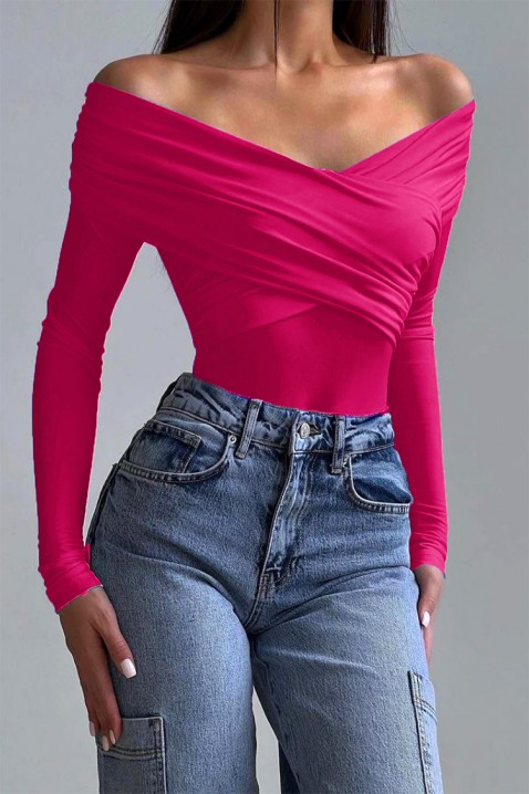 VELIENA FUCHSIA body-blúz, Szín: fukszia, IVET.HU - A te online butikod.