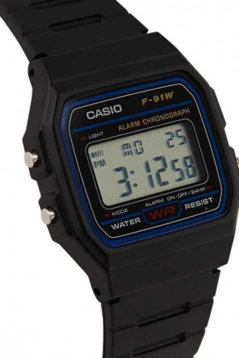 CASIO F-91W-1YEG férfi karóra, Szín: fekete, IVET.HU - A te online butikod.