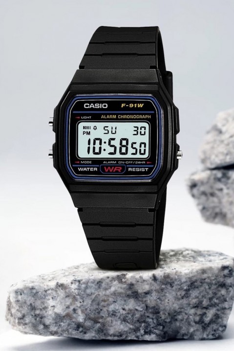 CASIO F-91W-1YEG férfi karóra, Szín: fekete, IVET.HU - A te online butikod.