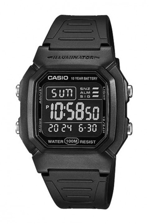 CASIO W-800H-1BVES férfi karóra, Szín: fekete, IVET.HU - A te online butikod.