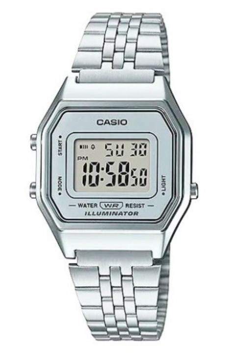 CASIO LA680WA-7DF Retro Collection női karóra, Szín: ezüst, IVET.HU - A te online butikod.