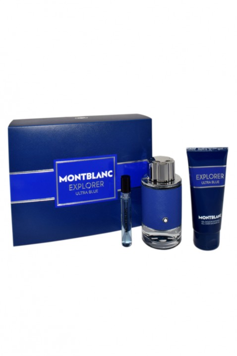 Mont Blanc Explorer Ultra Blue EDP 100 ml + Travel Spray 7,5 ml + Shower Gel 100 ml férfi parfüm szettIVET.HU - A te online butikod.