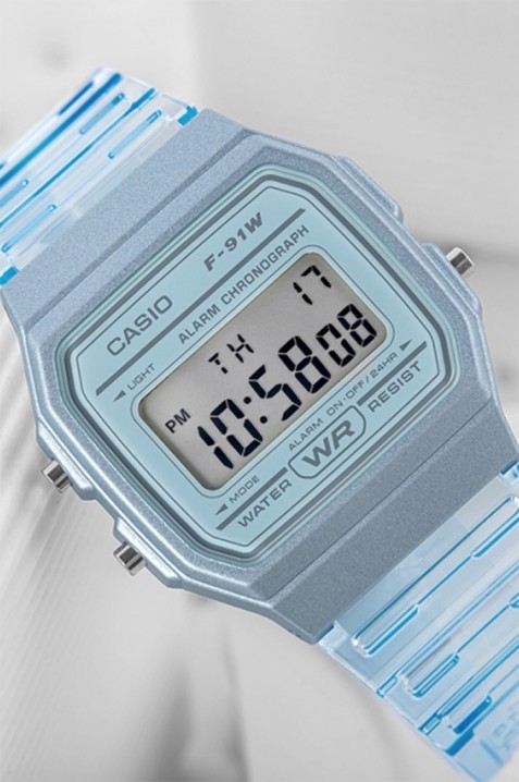 Casio F-91WS-2DF gyermek karóra, Szín: kék, IVET.HU - A te online butikod.