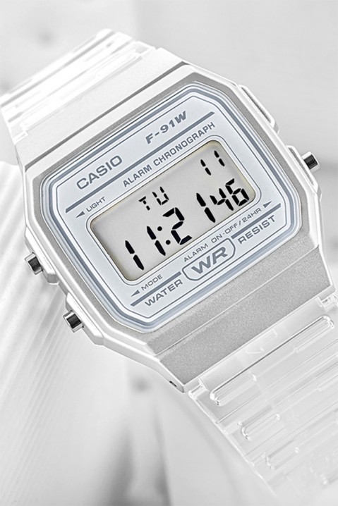 Casio F-91WS-7DF gyermek karóra, Szín: fehér, IVET.HU - A te online butikod.